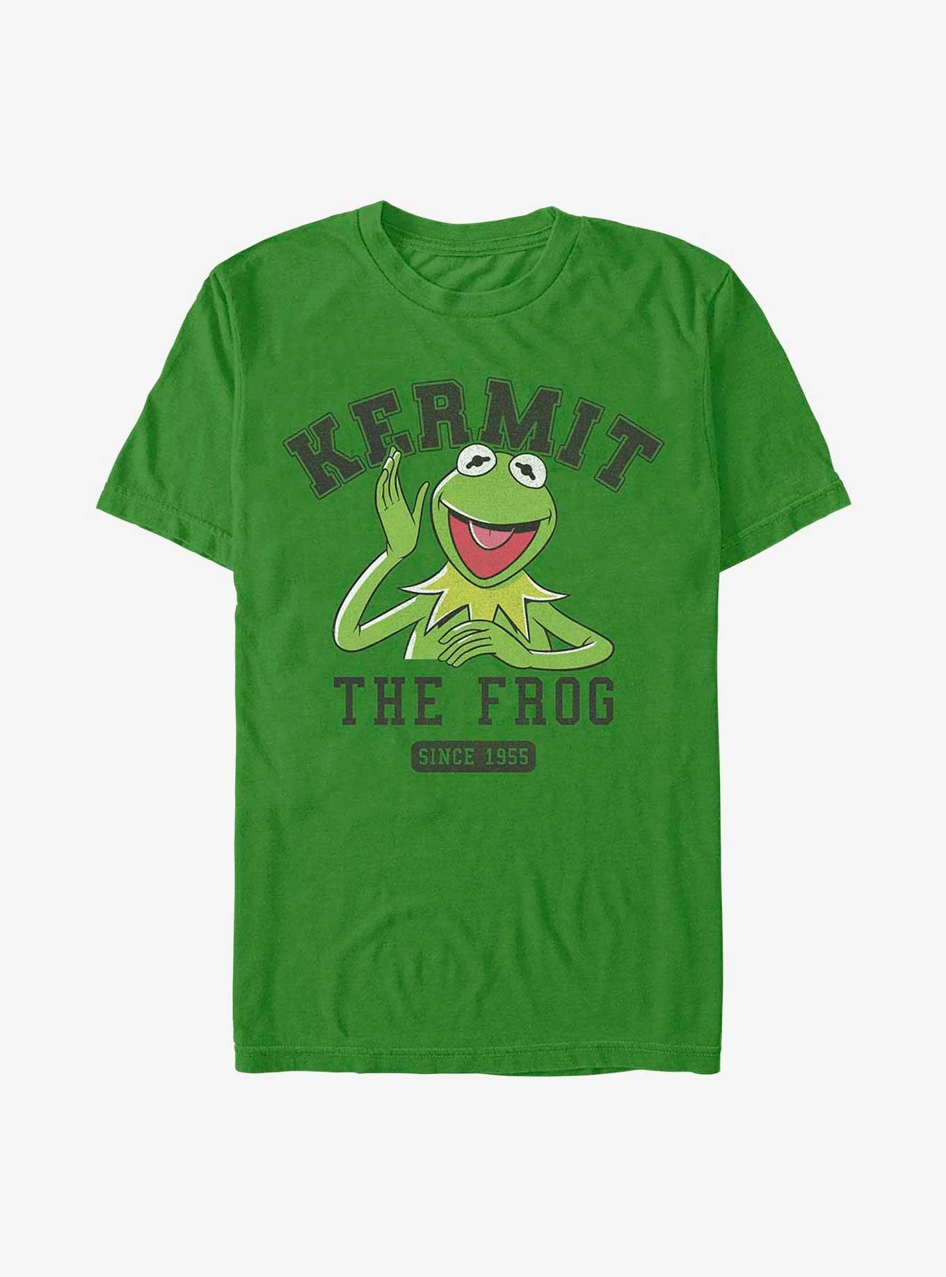 Disney The Muppets 1955 Collegiate Kermit The Frog T-Shirt - GREEN |  BoxLunch