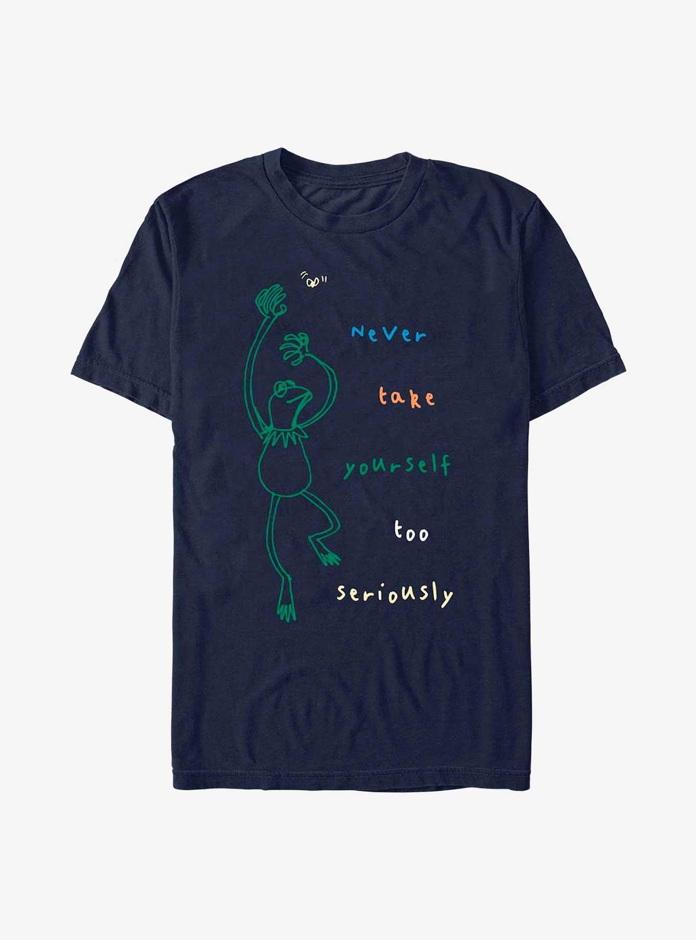 Disney The Muppets Kermit Never Take Yourself Too Seriously Doodle T-Shirt, , hi-res