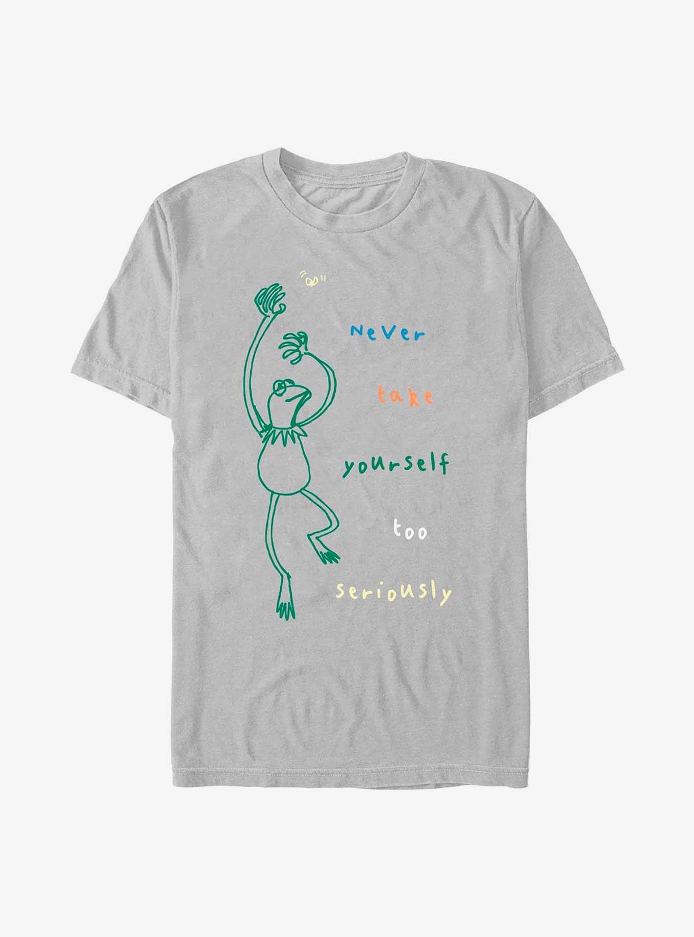Disney The Muppets Kermit Never Take Yourself Too Seriously Doodle T-Shirt, , hi-res