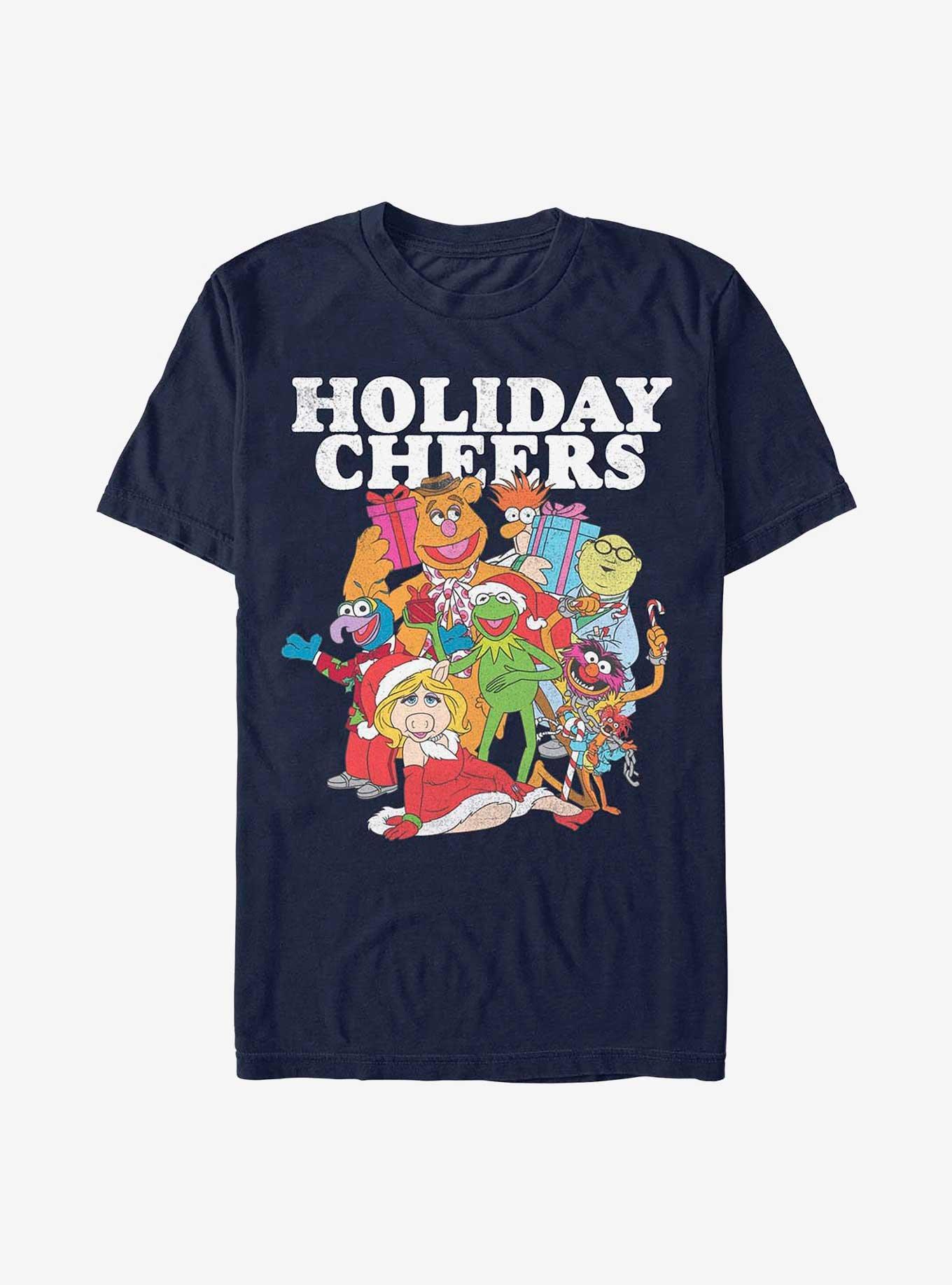 Disney The Muppets Holiday Cheers T-Shirt, NAVY, hi-res