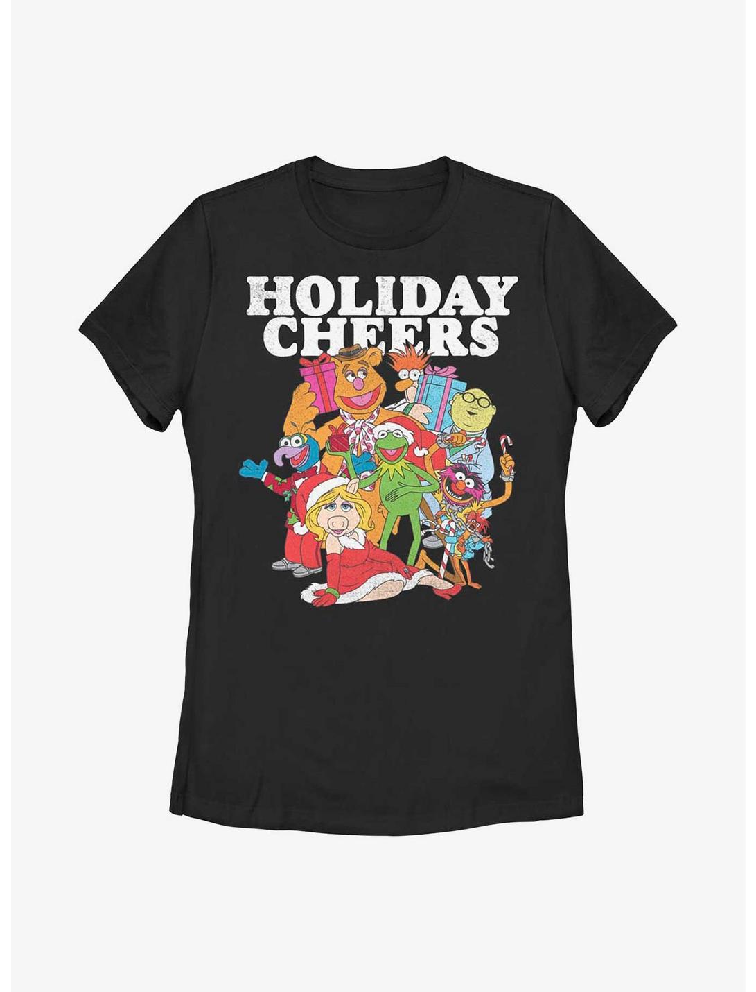 Disney The Muppets Holiday Cheers Womens T-Shirt, BLACK, hi-res
