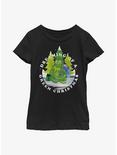 Disney The Muppets Dreaming Of A Green Christmas Youth Girls T-Shirt, BLACK, hi-res