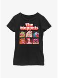 Disney The Muppets Group Box Up Youth Girls T-Shirt, BLACK, hi-res