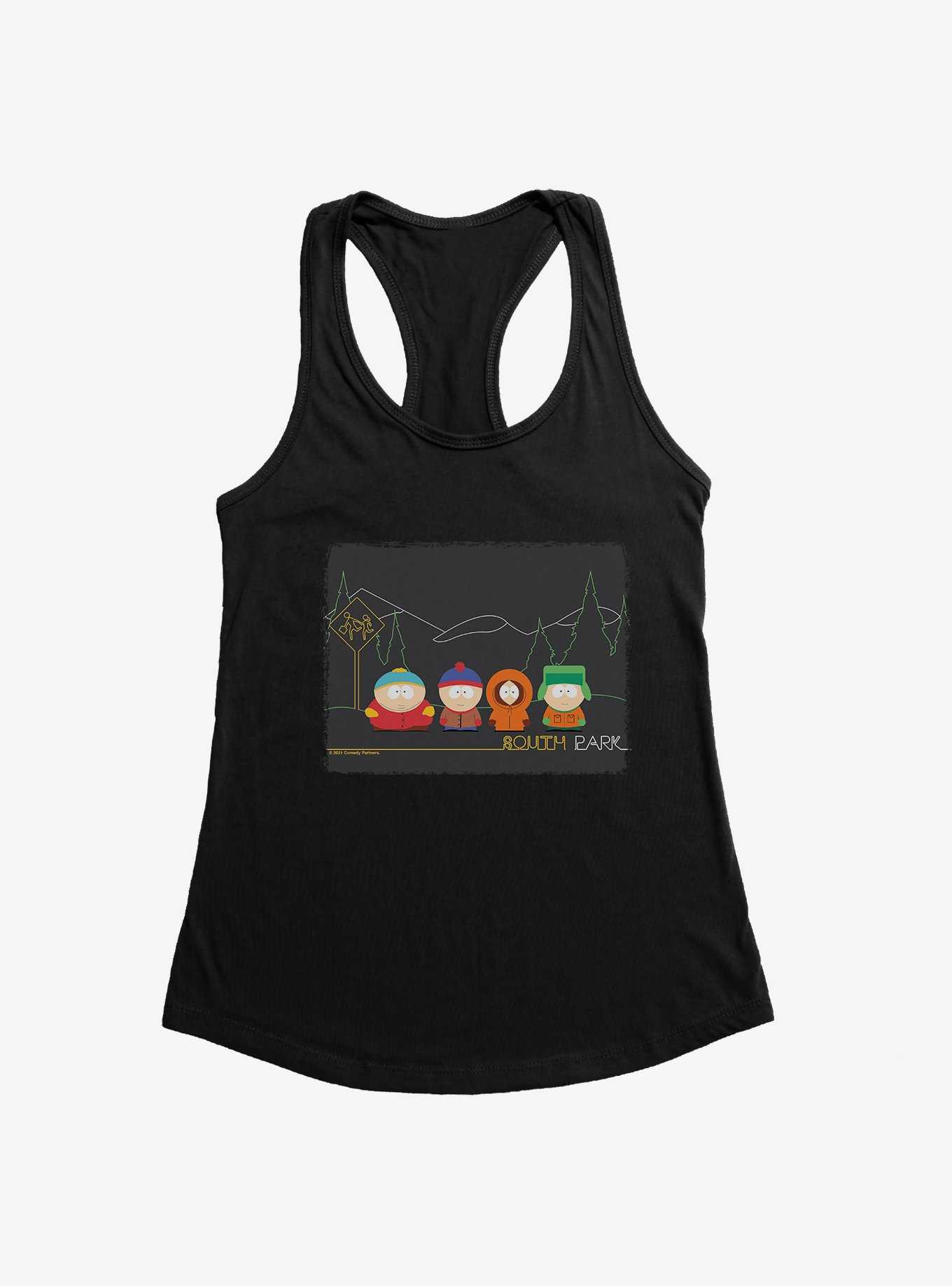 South Park Sketch Opening Womens Tank Top, , hi-res