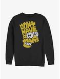The Simpsons Bartography Sweatshirt, BLACK, hi-res