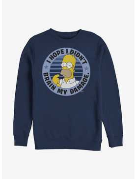 The Simpsons Homer Brain My Damage Sweatshirt, , hi-res