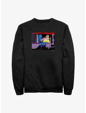 The Simpsons Devil Feeding Homer Sweatshirt, , hi-res