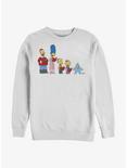 The Simpsons Family Carols Sweatshirt, WHITE, hi-res