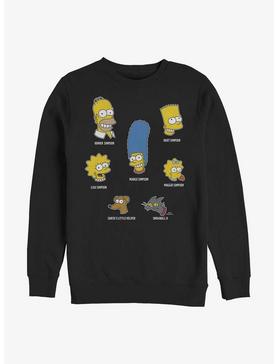 The Simpsons Family Faces Sweatshirt, , hi-res
