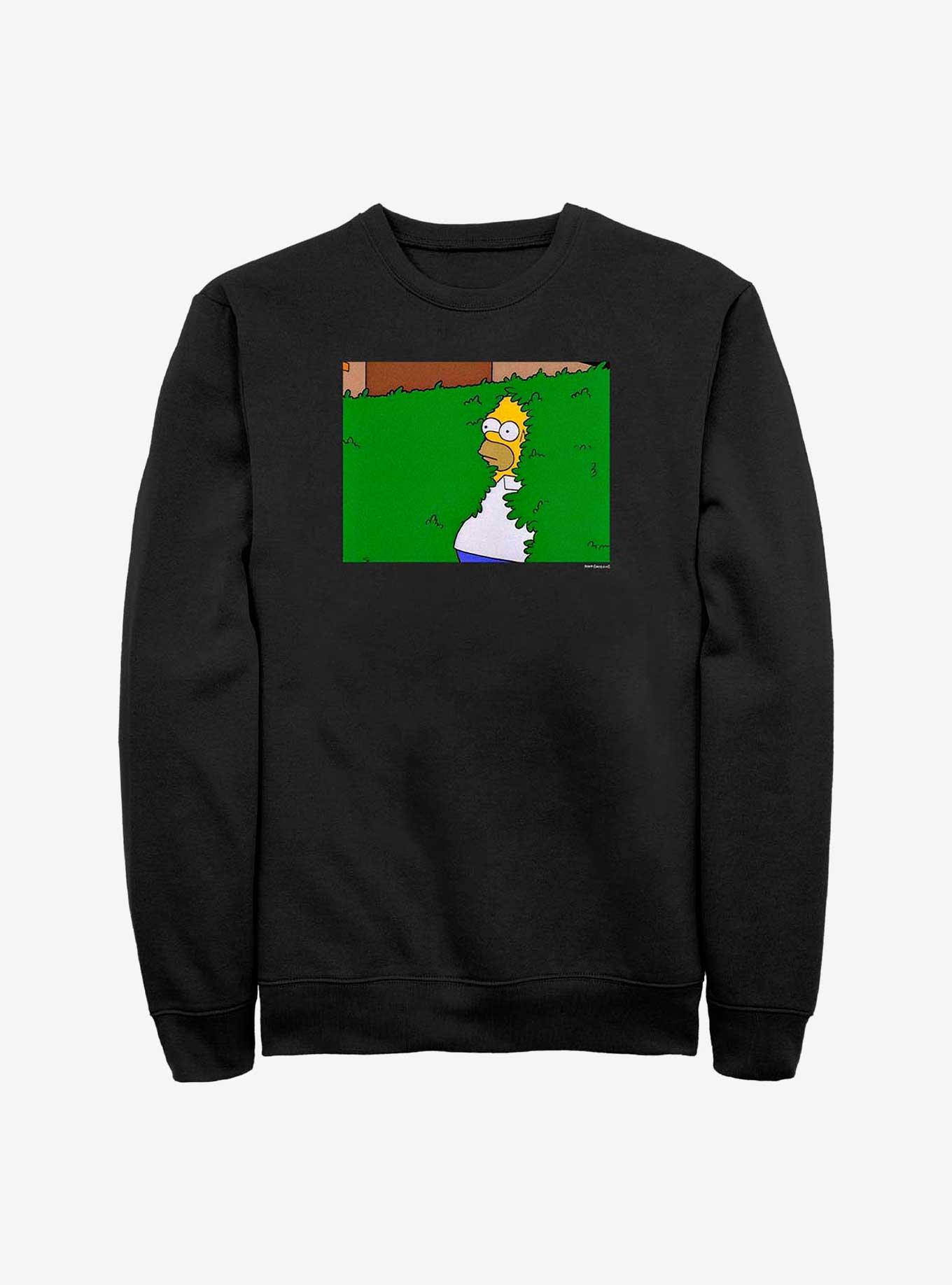 The Simpsons Homer Bush Meme Sweatshirt, BLACK, hi-res