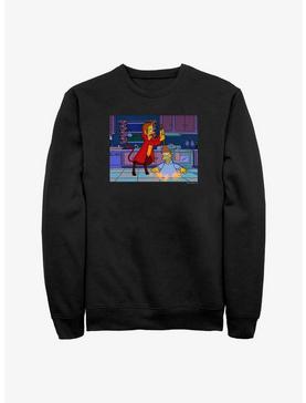 The Simpsons Devil Flanders Homer Hell Sweatshirt, , hi-res