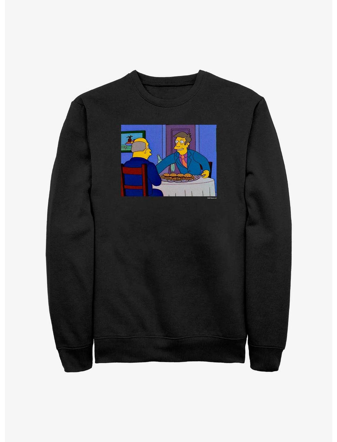 The Simpsons Steamed Hams Sweatshirt, BLACK, hi-res