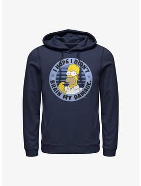 The Simpsons Homer Brain My Damage Hoodie, , hi-res