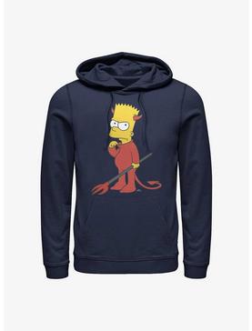 The Simpsons Devil Bart Hoodie, NAVY, hi-res
