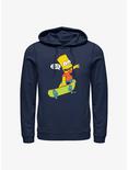 The Simpsons Skateboard Bart Eat My Shorts Hoodie, NAVY, hi-res