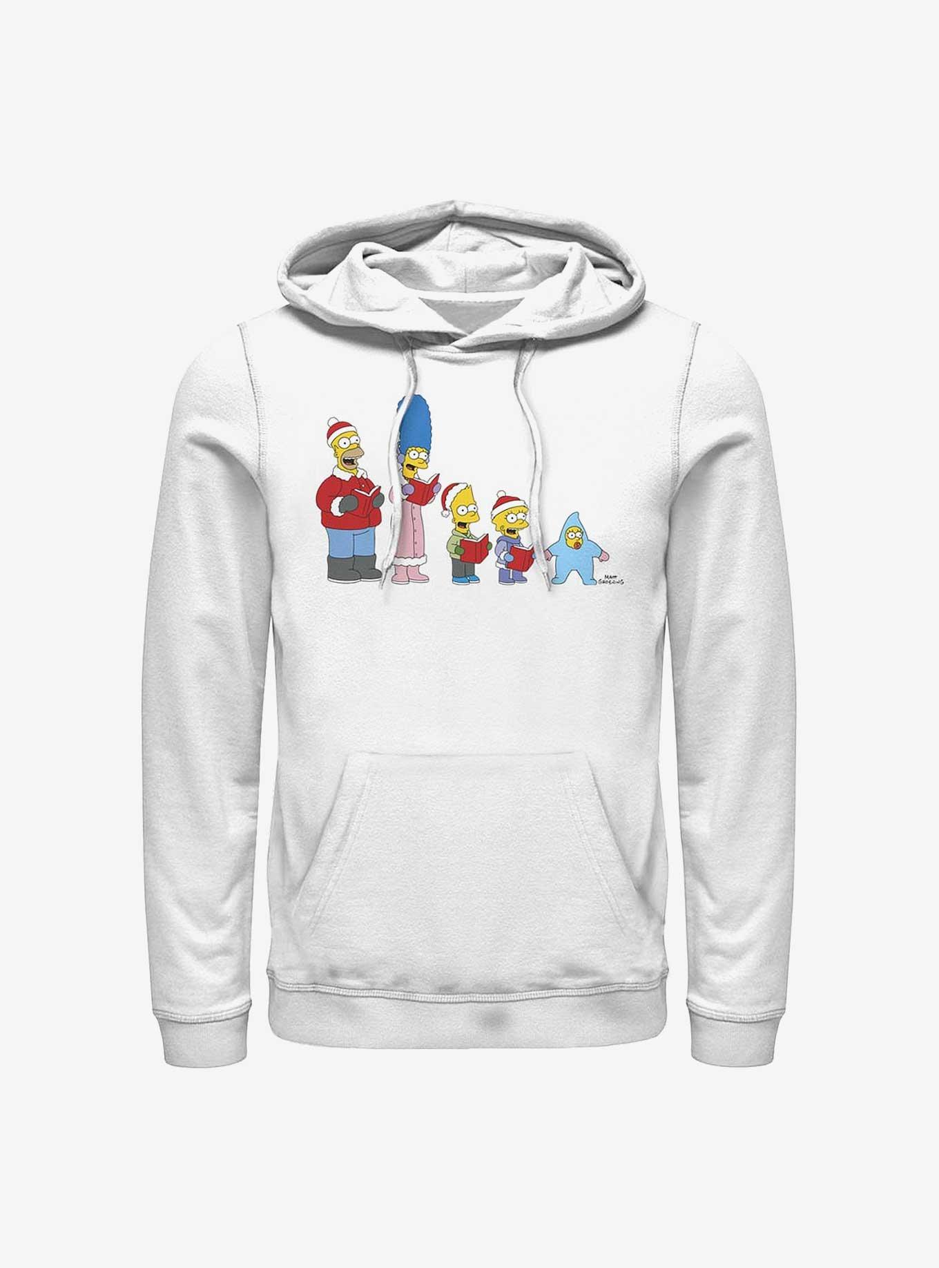 The Simpsons Family Carols Hoodie, WHITE, hi-res