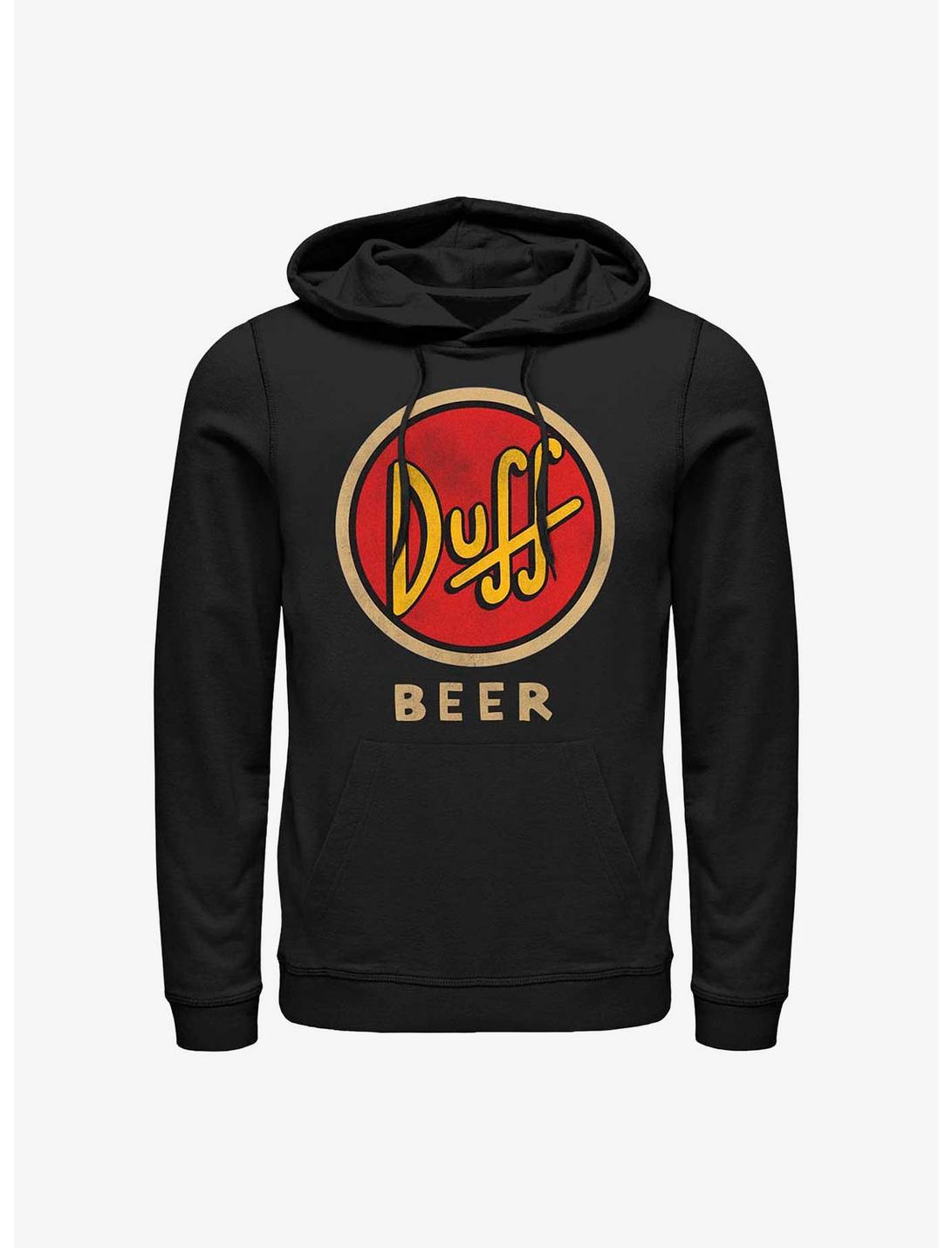 The Simpsons Vintage Duff Beer Hoodie, BLACK, hi-res