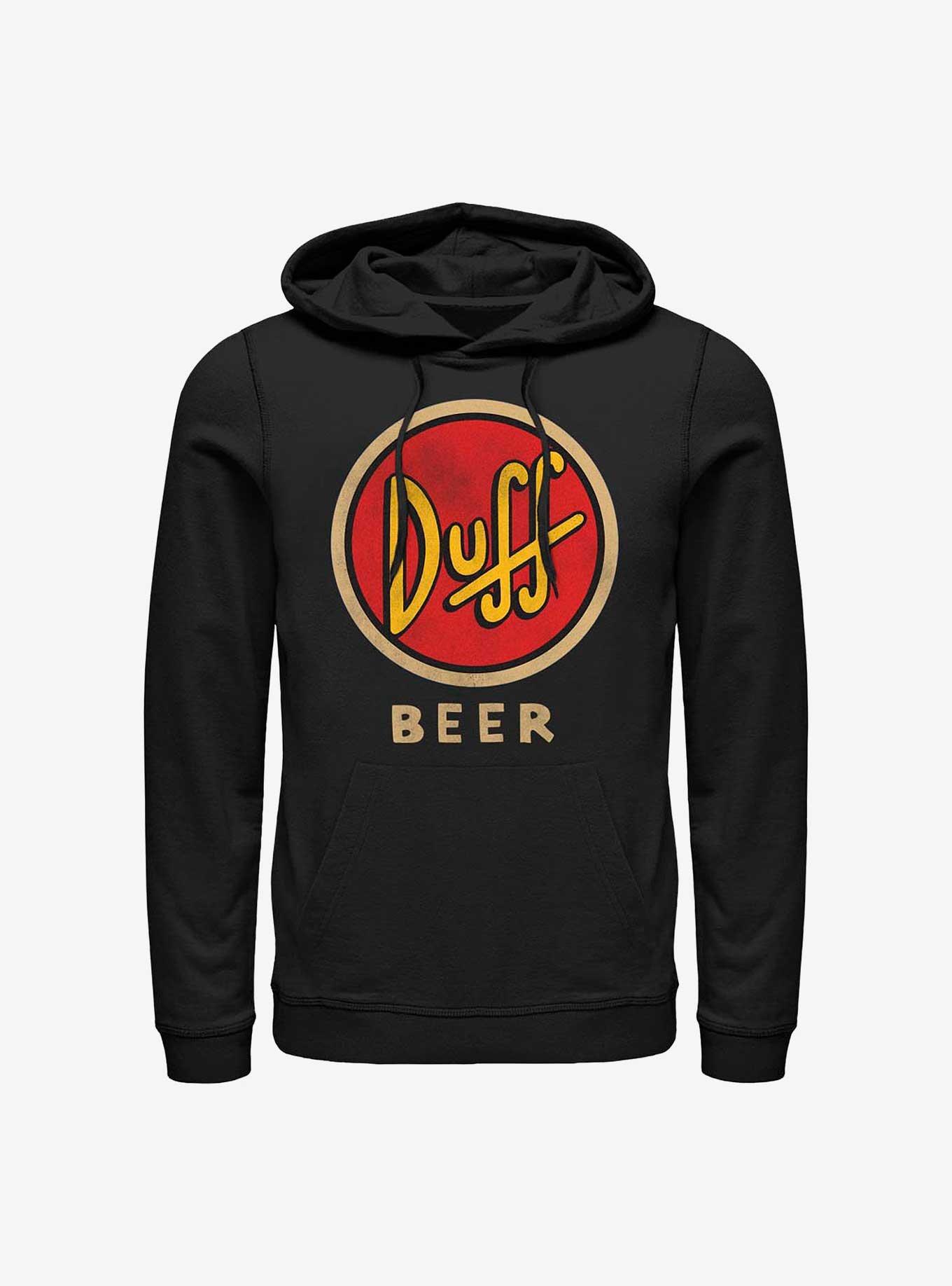 The Simpsons Vintage Duff Beer Hoodie, BLACK, hi-res