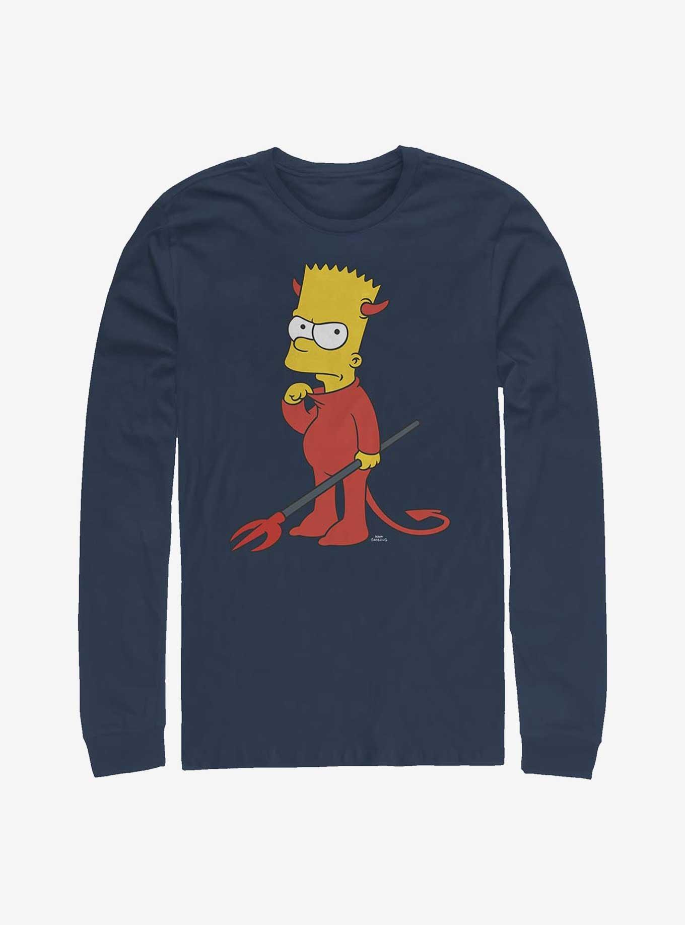The Simpsons Devil Bart Long-Sleeve T-Shirt, , hi-res