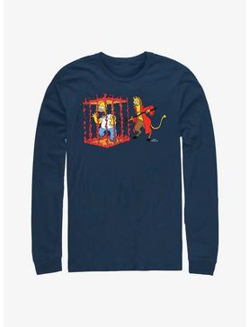 The Simpsons Devil Flanders Long-Sleeve T-Shirt, NAVY, hi-res