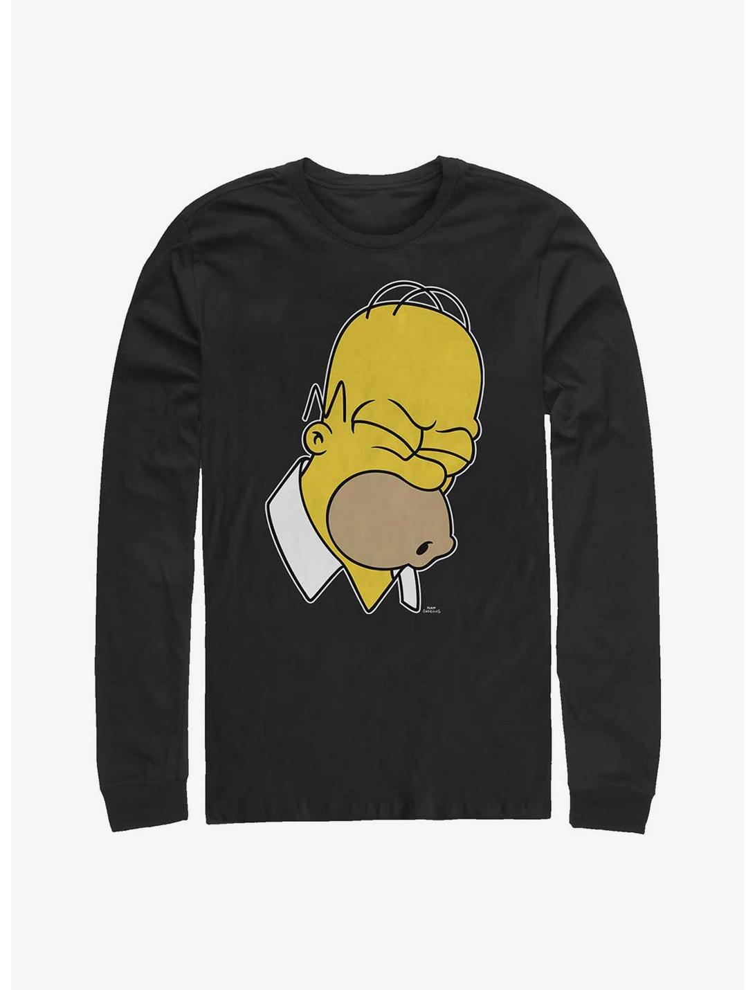 The Simpsons Doh Homer Long-Sleeve T-Shirt, BLACK, hi-res