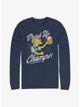 The Simpsons Drink Up Moe Long-Sleeve T-Shirt, NAVY, hi-res