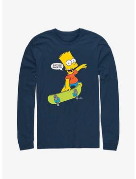 The Simpsons Skateboard Bart Eat My Shorts Long-Sleeve T-Shirt, , hi-res