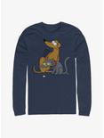 The Simpsons Family Pets Long-Sleeve T-Shirt, NAVY, hi-res