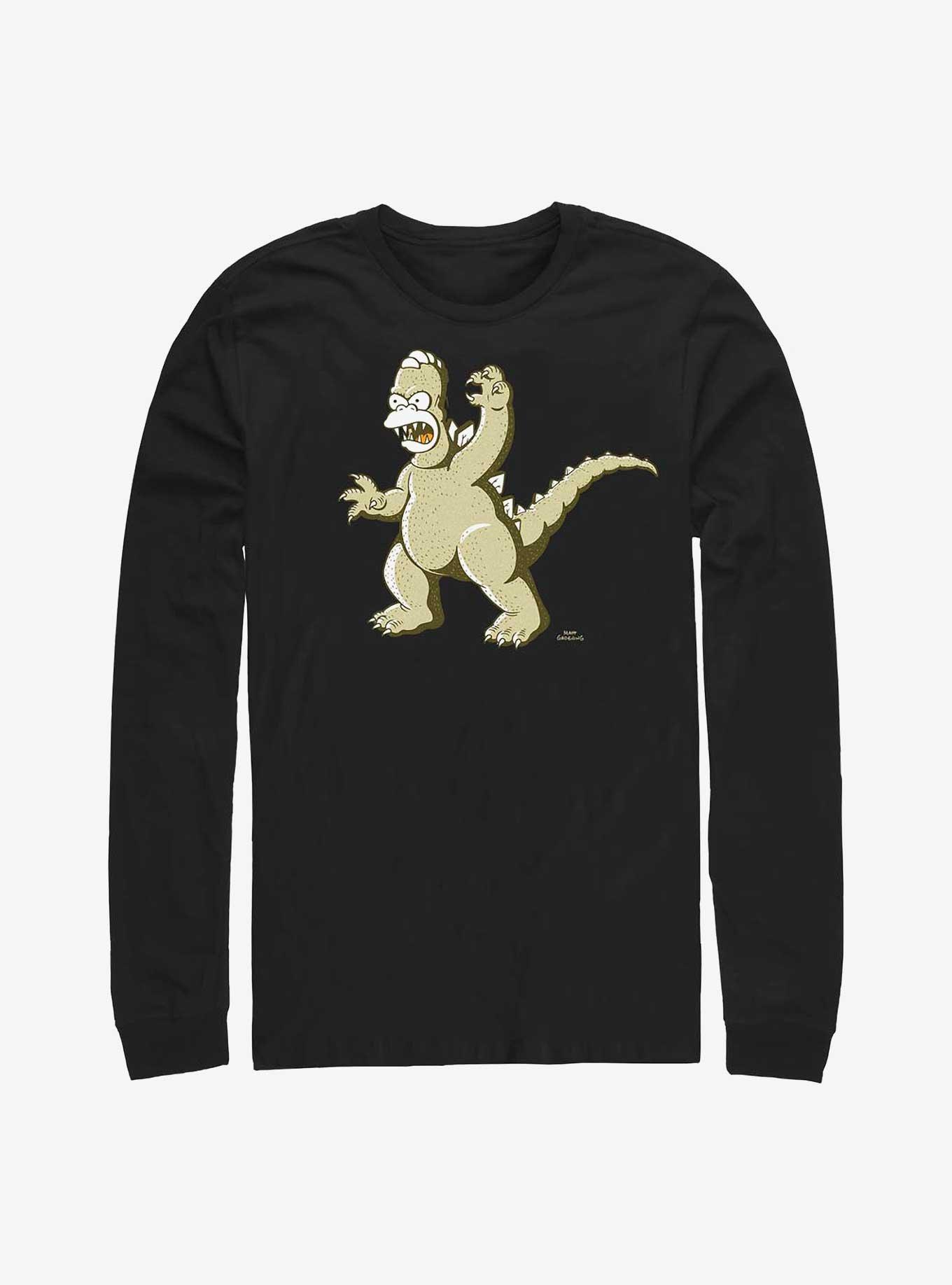 The Simpsons Godzilla Homer Long-Sleeve T-Shirt, , hi-res