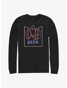 The Simpsons Duff Beer Neon Sign Long-Sleeve T-Shirt, , hi-res
