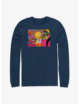 The Simpsons Sassy Lisa Long-Sleeve T-Shirt, NAVY, hi-res