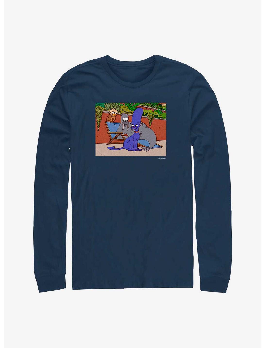 The Simpsons Treehouse Of Horror XIII Long-Sleeve T-Shirt, NAVY, hi-res