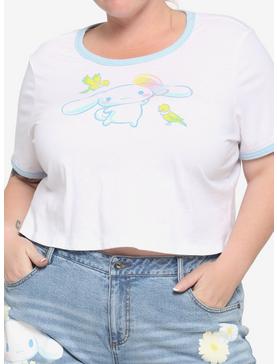 Cinnamoroll Birds Girls Crop Ringer T-Shirt Plus Size, , hi-res