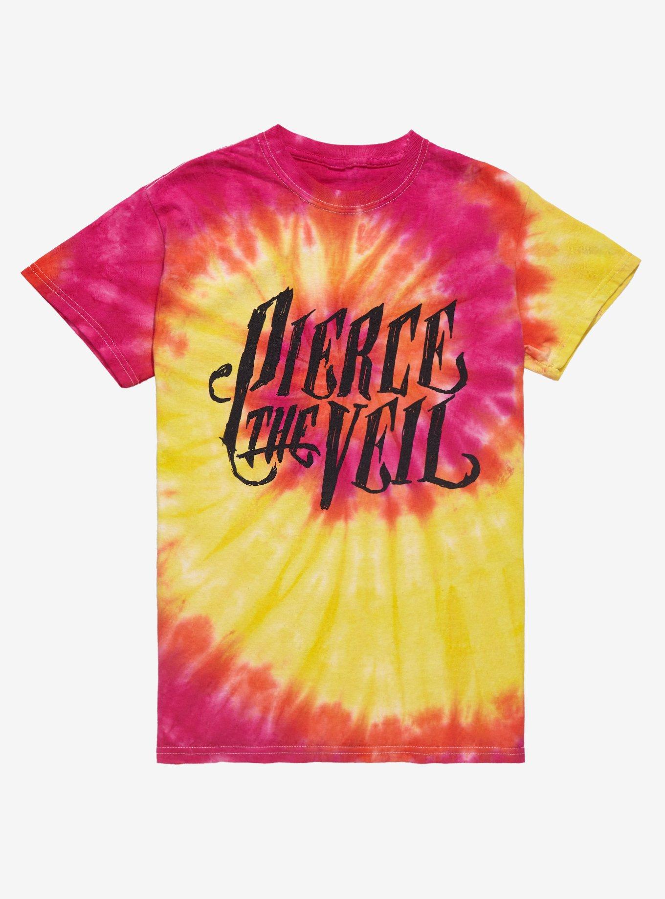 Pierce The Veil Logo Tie-Dye Girls T-Shirt, MULTI, hi-res