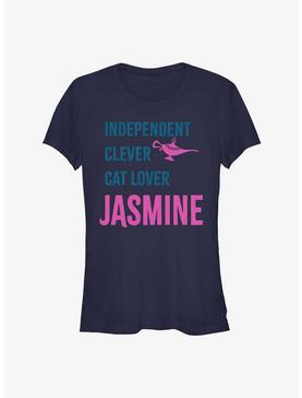 Disney Aladdin Jasmine List Girls T-Shirt, NAVY, hi-res