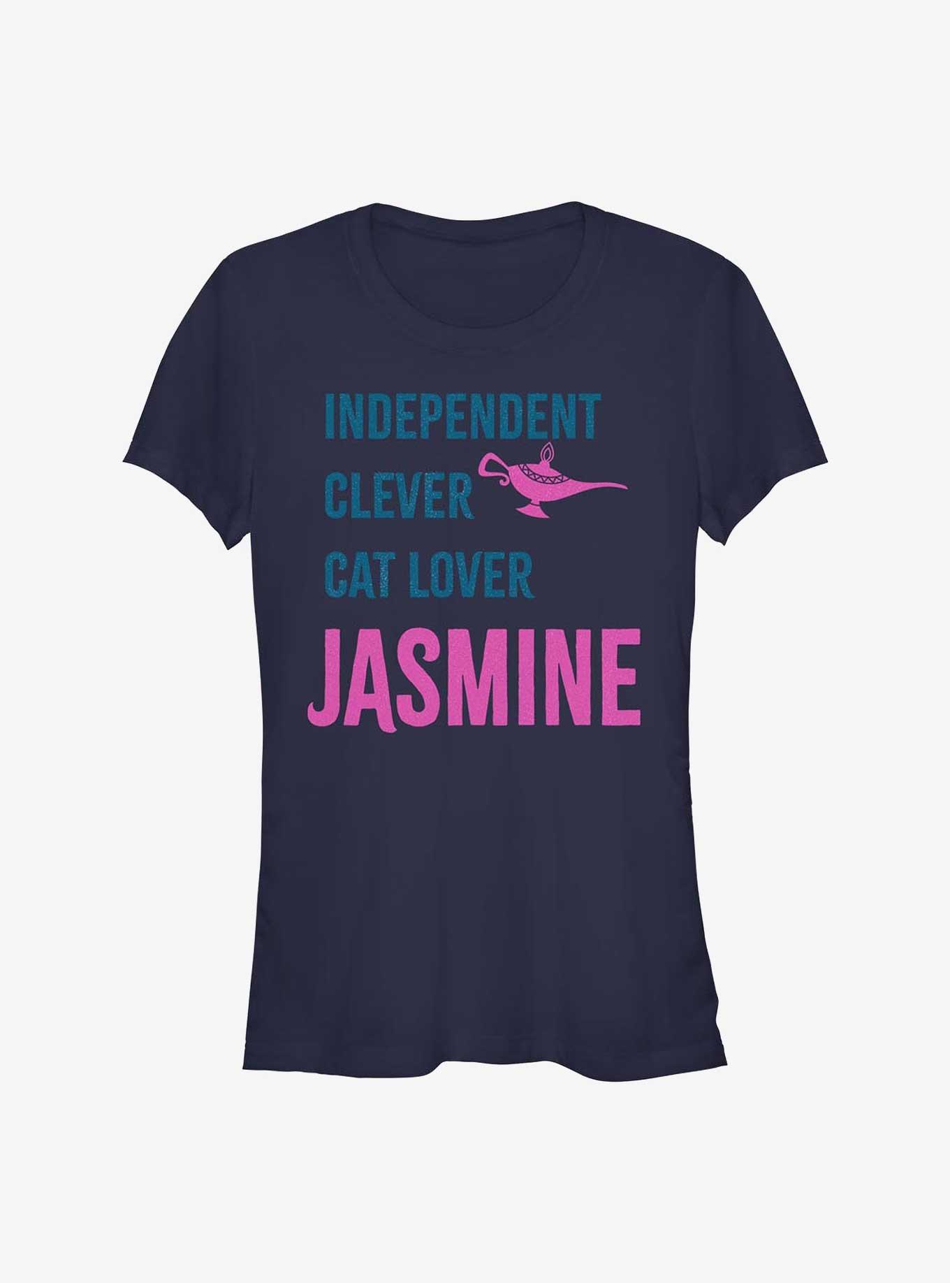 Disney Aladdin Jasmine List Girls T-Shirt, NAVY, hi-res