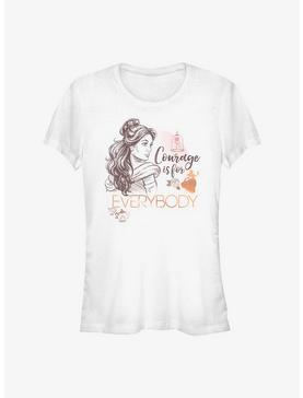Disney Beauty And The Beast Courage Is For Everybody Girls T-Shirt, WHITE, hi-res