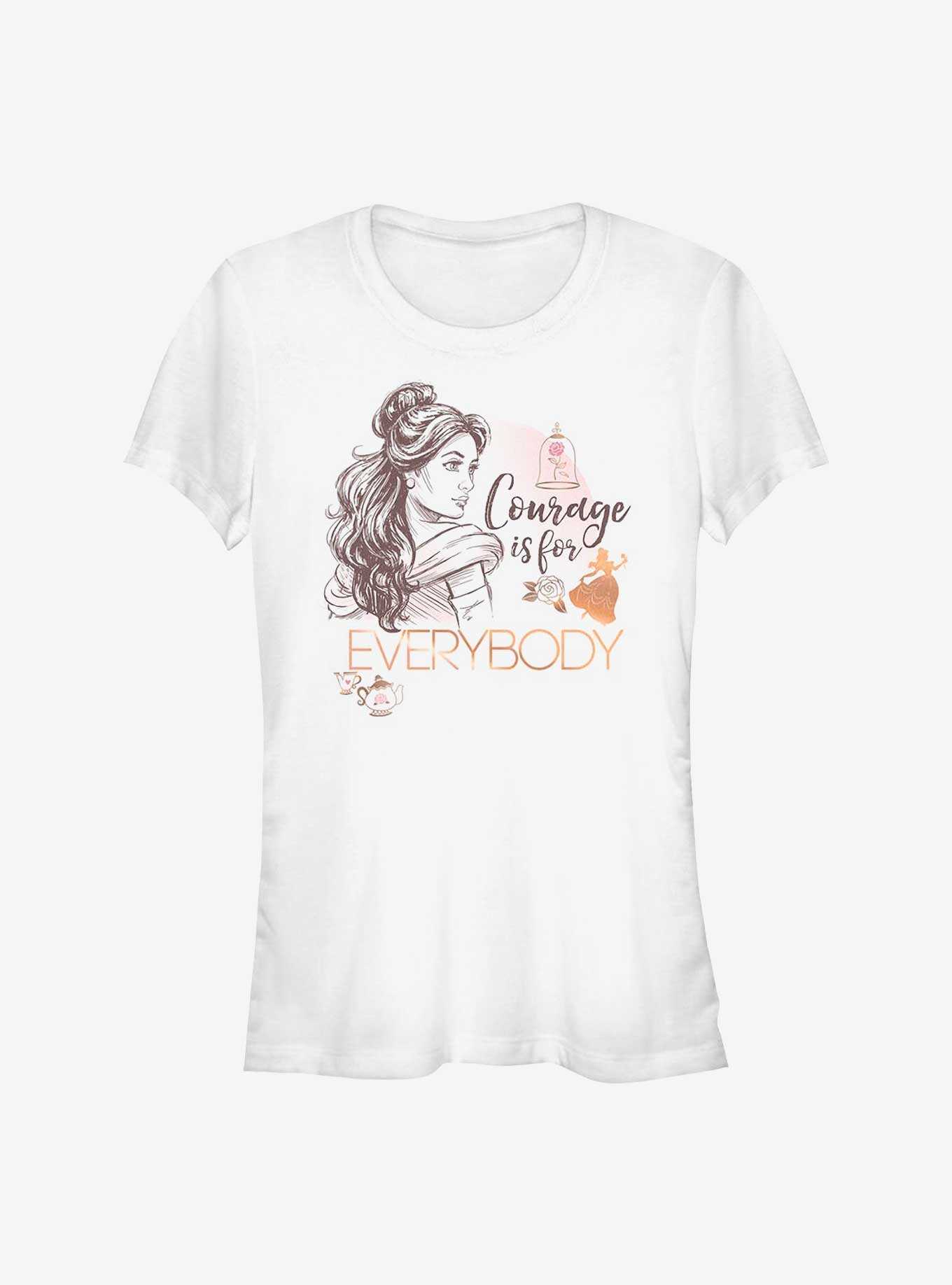 Disney Beauty And The Beast Courage Is For Everybody Girls T-Shirt, , hi-res