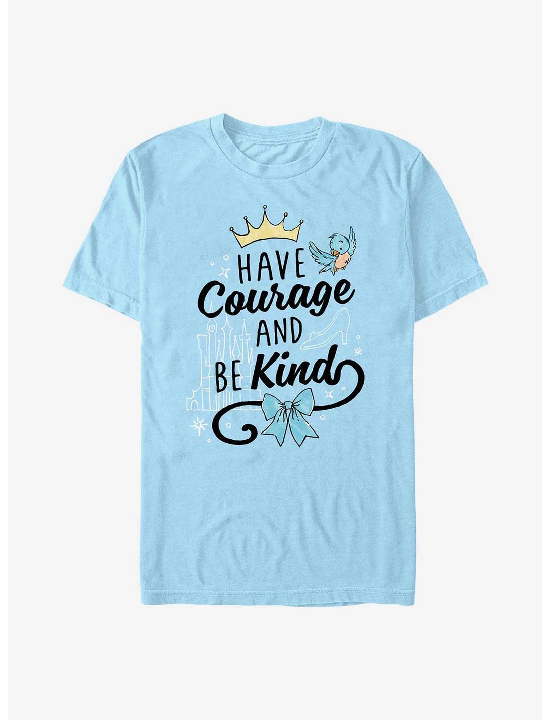 Disney Cinderella Have Courage And Be Kind Doodle T-Shirt, LT BLUE, hi-res