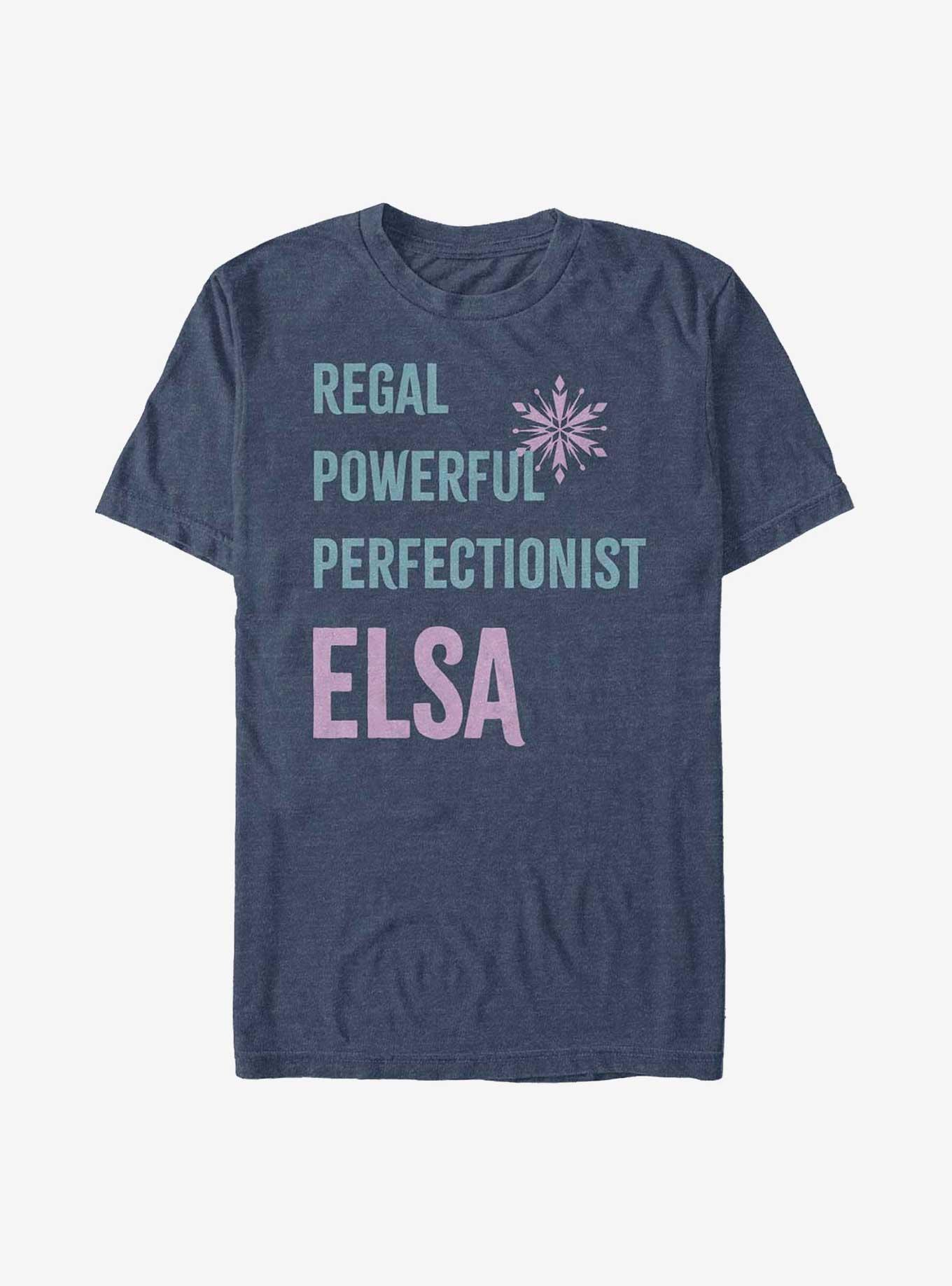 Disney Frozen Elsa List T-Shirt, NAVY HTR, hi-res