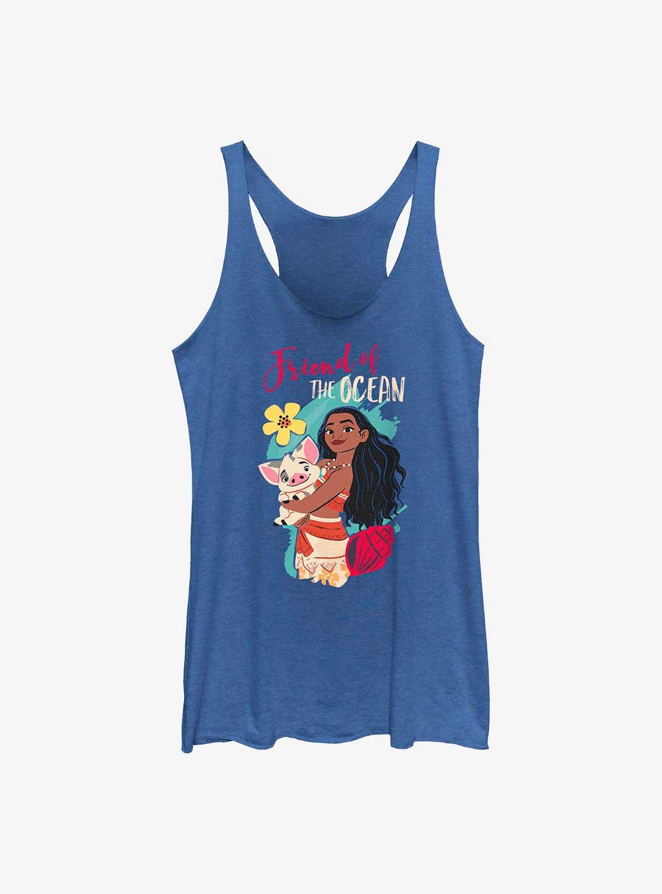 Disney Moana Friend Of The Ocean Girls Tank, ROY HTR, hi-res