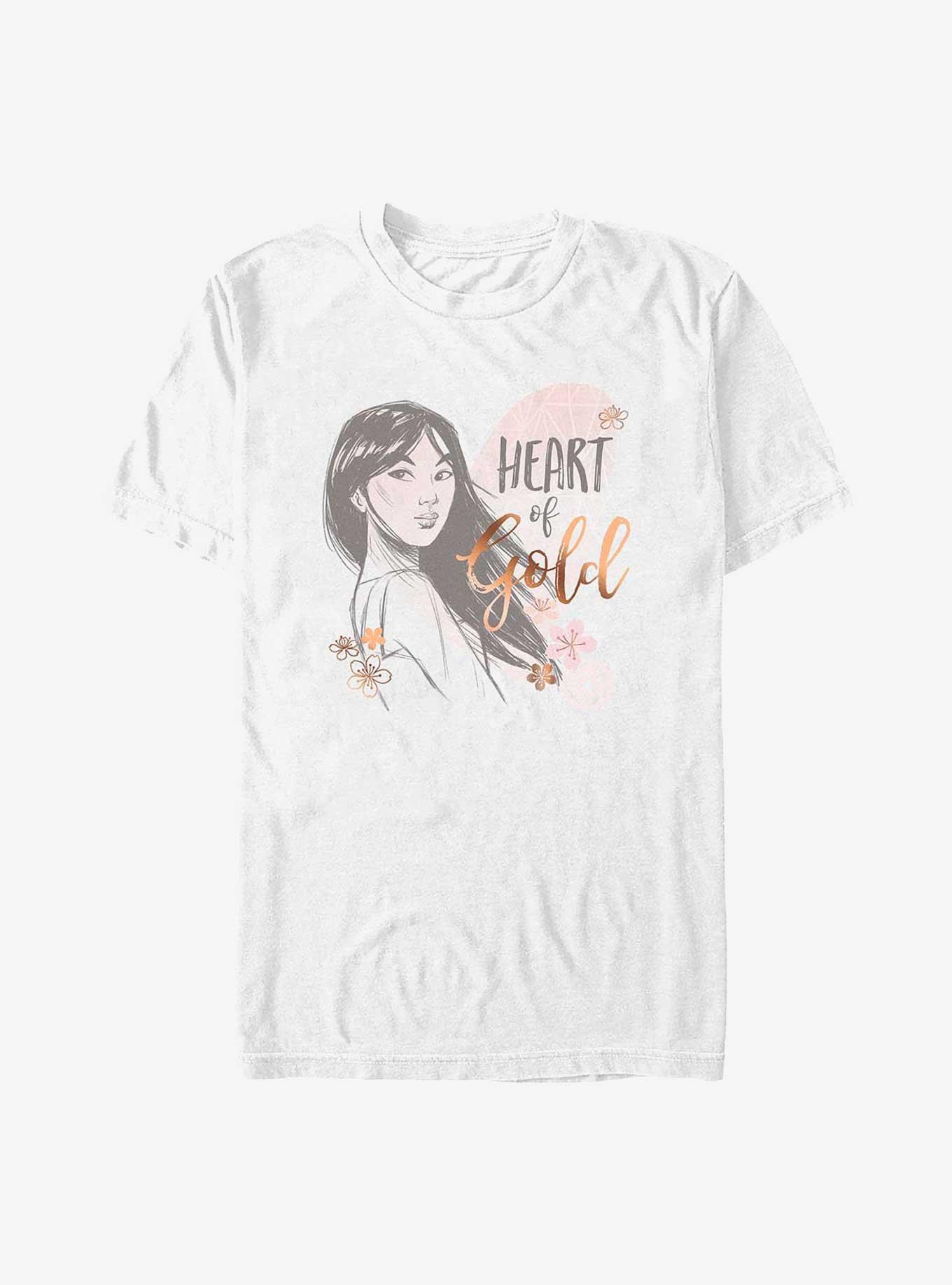 Disney Mulan Heart Of Gold T-Shirt, WHITE, hi-res