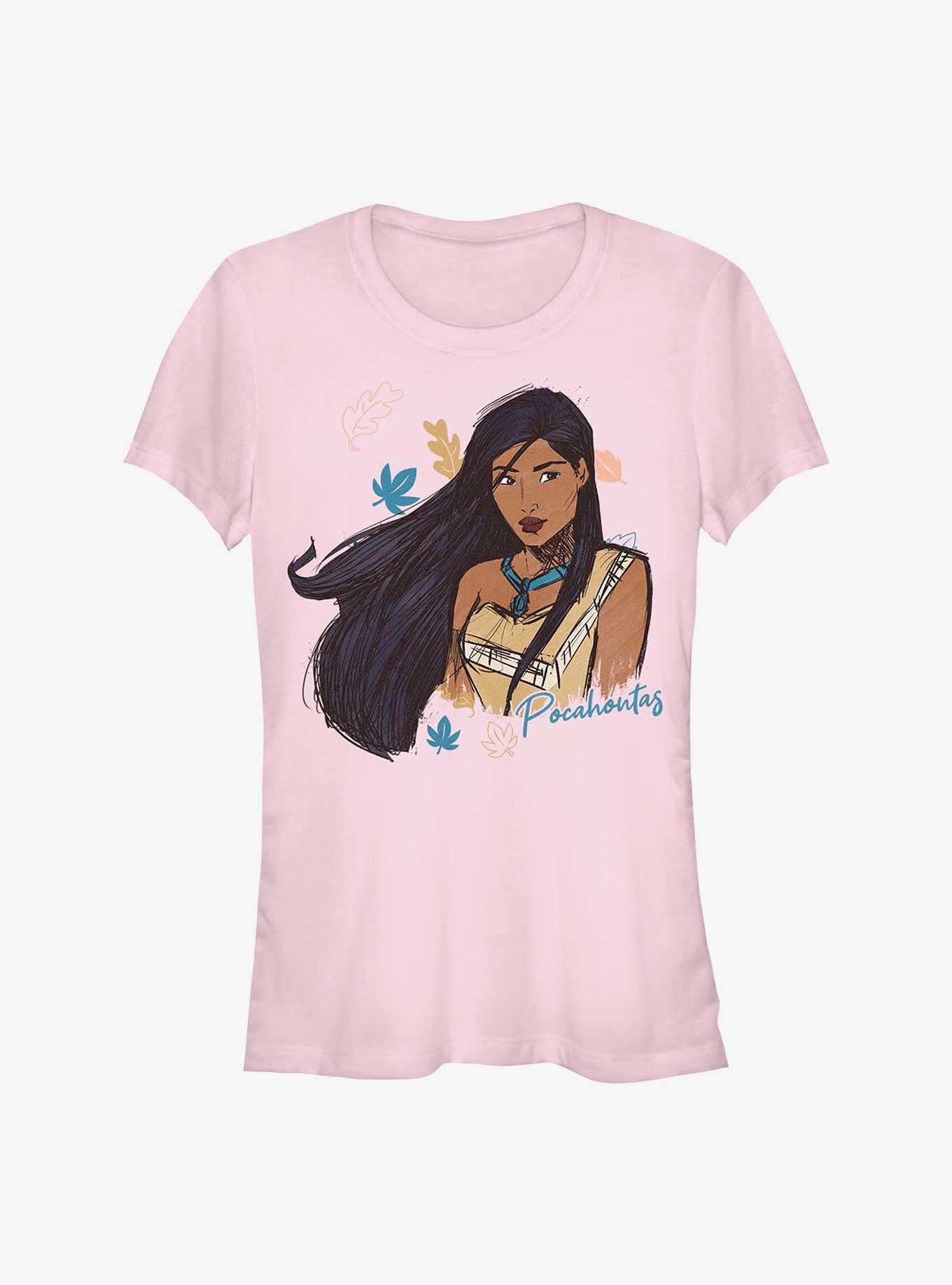 Disney Pocahontas Sketch Girls T-Shirt, LIGHT PINK, hi-res