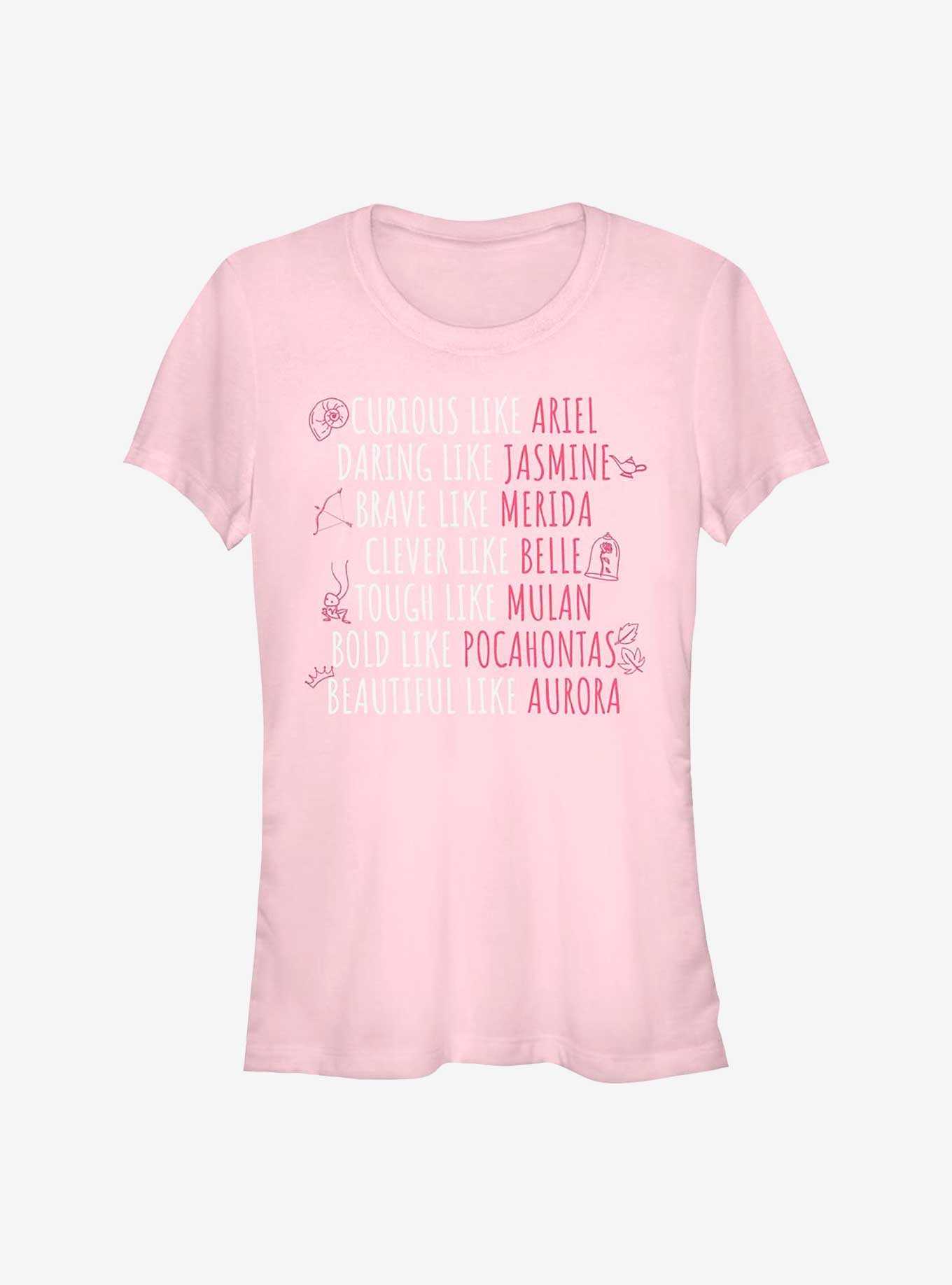 Disney Princess Character Traits Girls T-Shirt, , hi-res