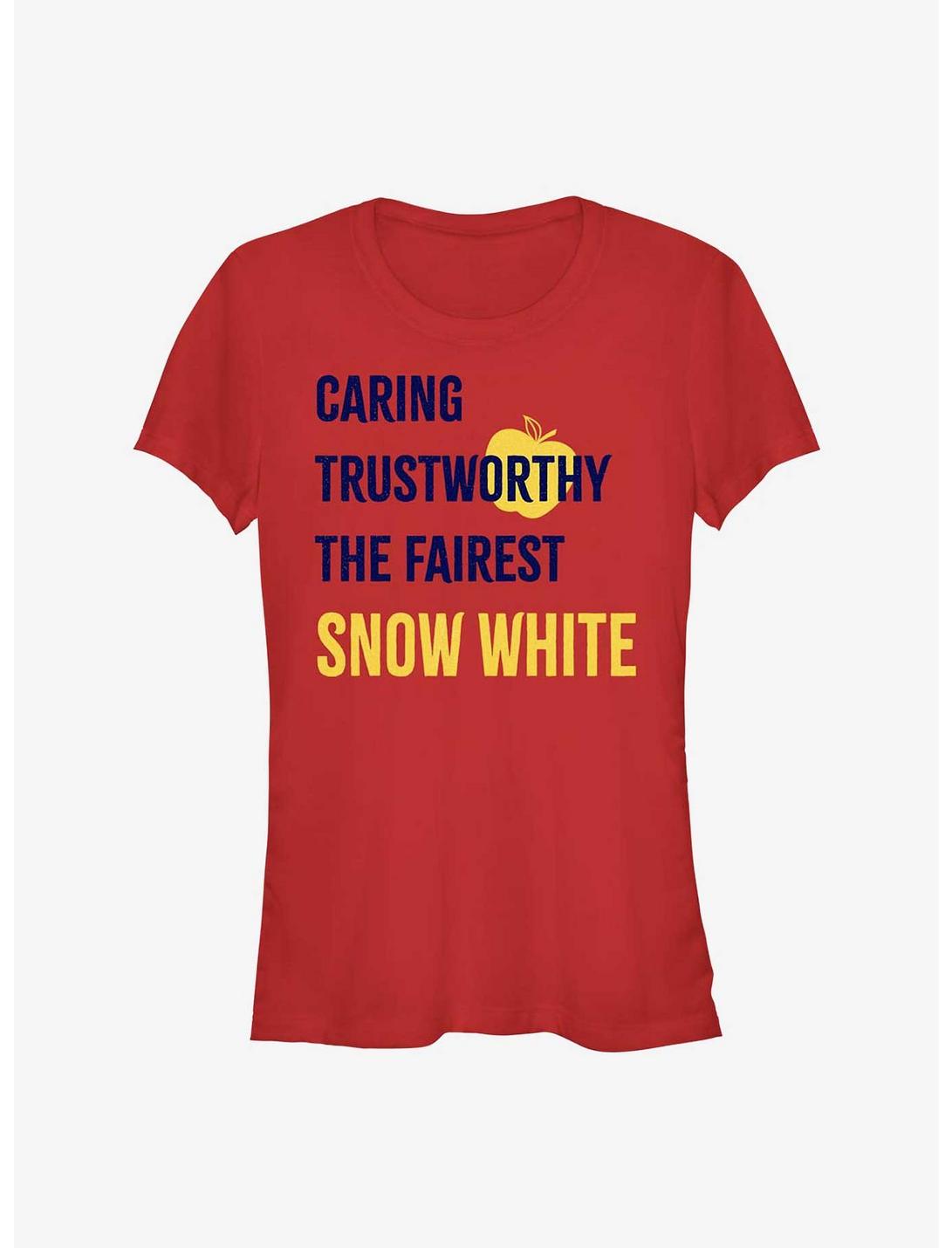Disney Snow White List Girls T-Shirt, RED, hi-res