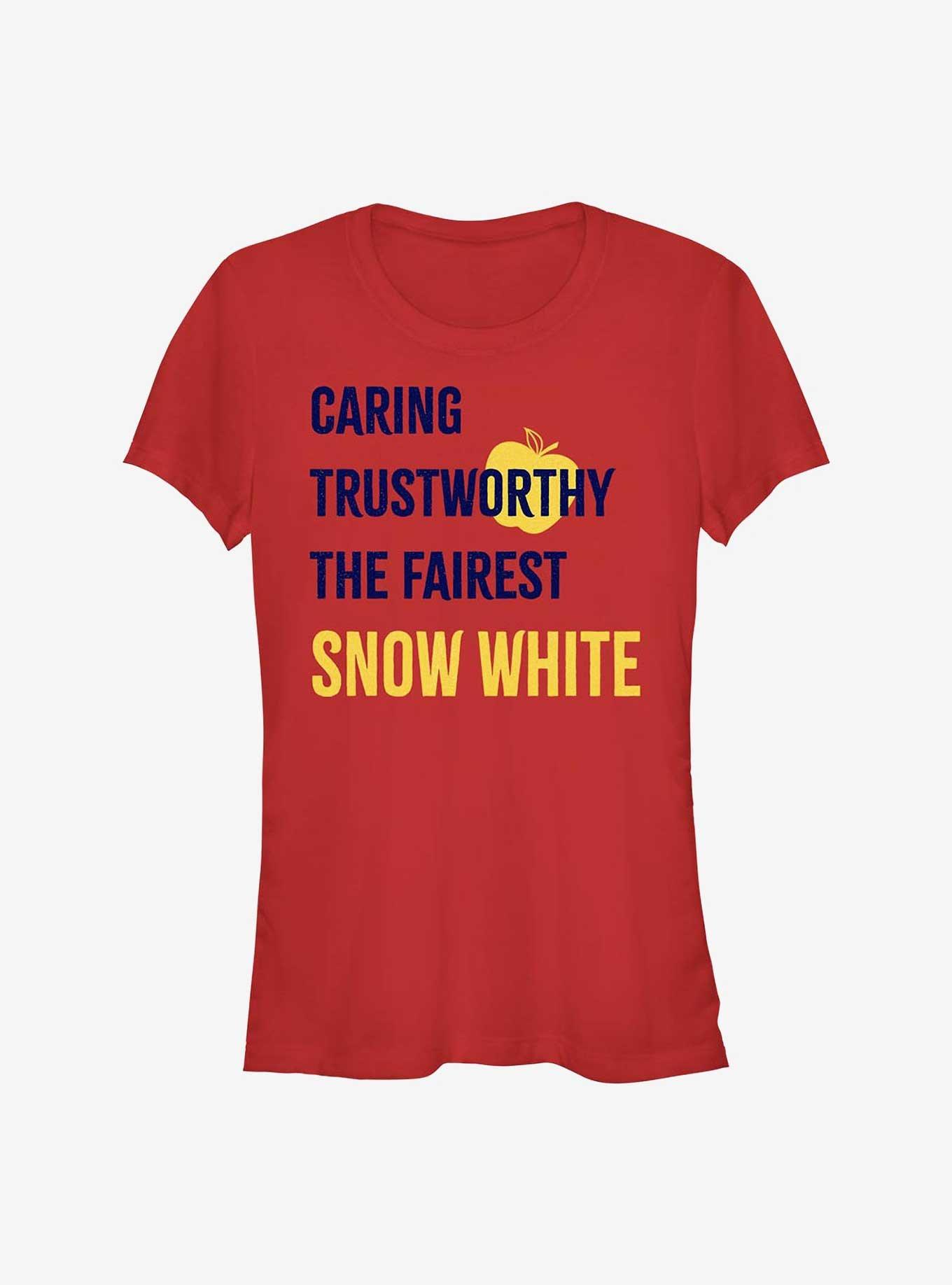 Disney Snow White List Girls T-Shirt, RED, hi-res