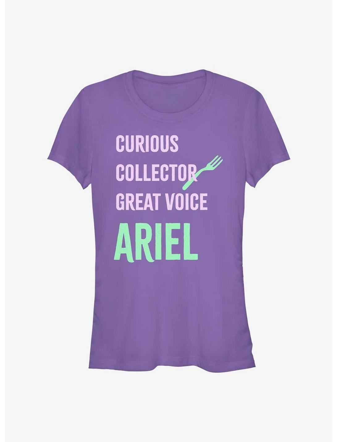 Disney The Little Mermaid Ariel List Girls T-Shirt, PURPLE, hi-res