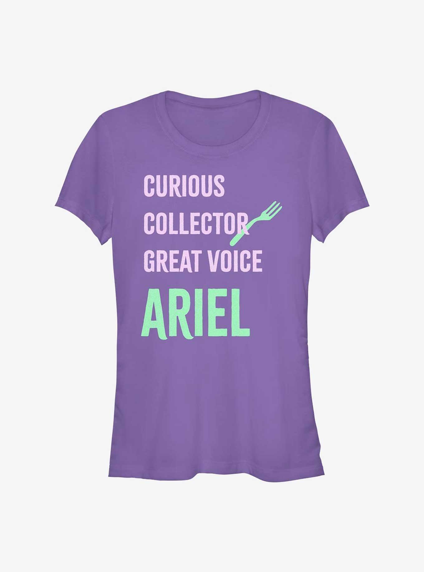 Disney The Little Mermaid Ariel List Girls T-Shirt, PURPLE, hi-res