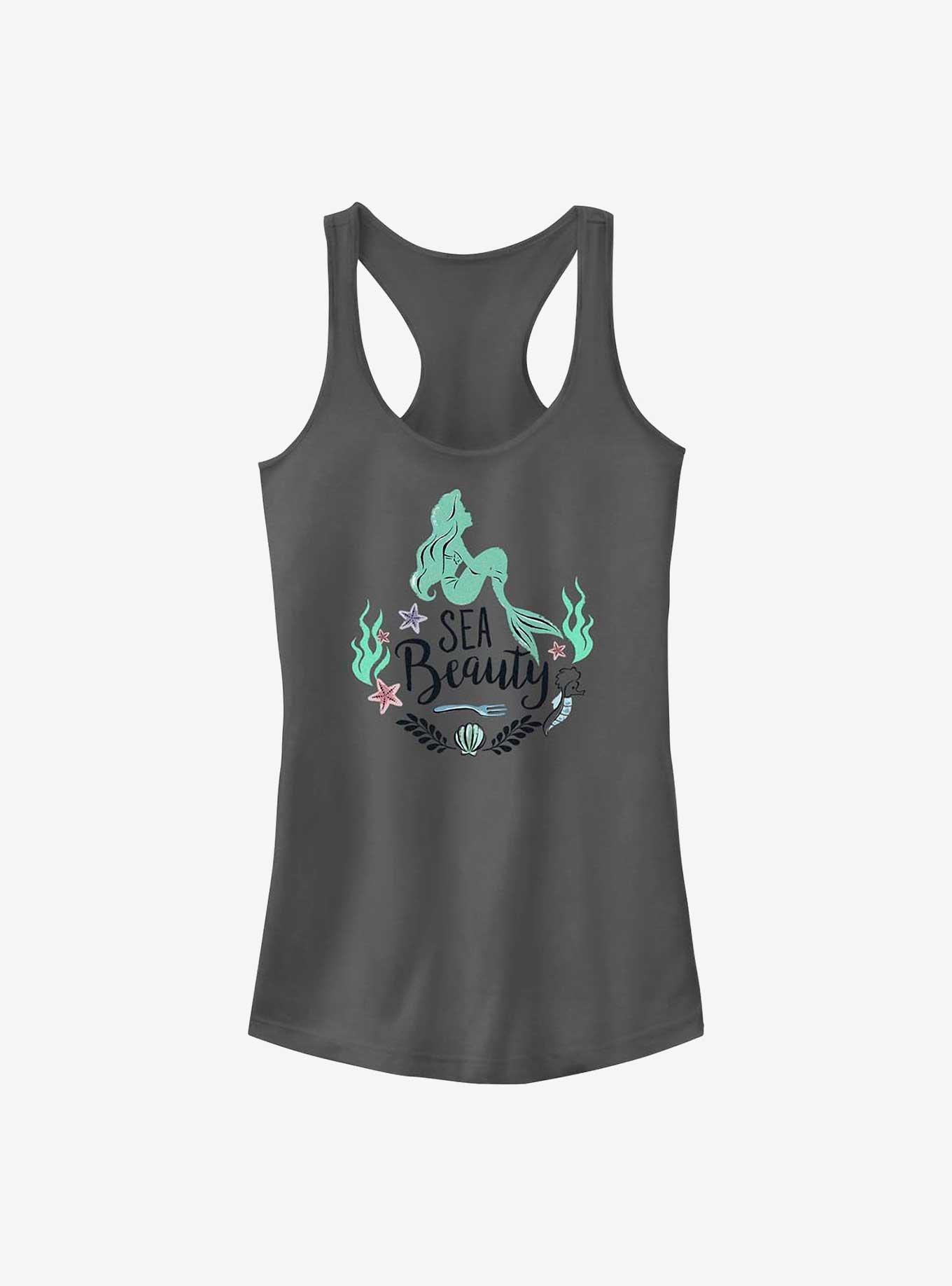 Disney The Little Mermaid Sea Beauty Girls Tank, CHARCOAL, hi-res