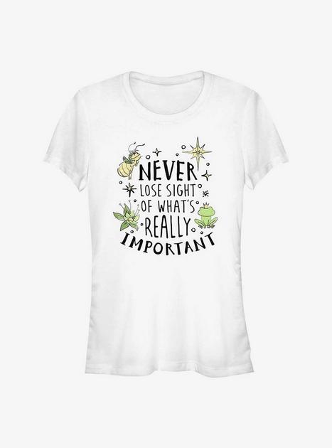Disney The Princess And The Frog Never Lose Sight Girls T-Shirt - WHITE ...